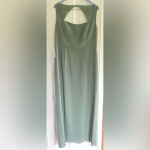 Azazie Flori dress in Eucalyptus. Size 12